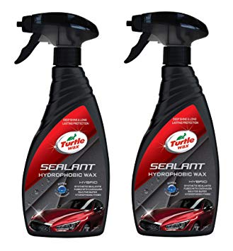 Turtle Wax 53139 Hybrid Sealant Hydrophobic Spray Wax Fused With Carnauba (2 x 500ml) (Ice Seal & Shine)