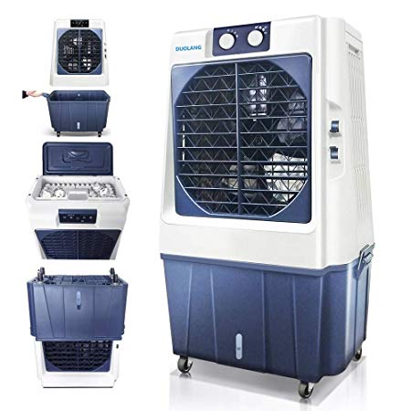 DUOLANG 1353CFM Outdoor Portable Evaporative Air Cooler with Remote,Swamp Cooler with 3 Speeds Rooms up to 861.1-1076.4Sq.Ft,DL-80T