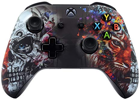 Xbox One Wireless Controller for Microsoft Xbox One - Custom Soft Touch Feel - Custom Xbox One Controller (Tiger Skull)