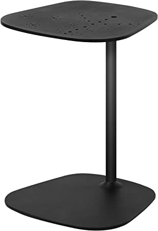 Tomile Laptop Side/End Table, C Shaped Coffee Side Table, Living Room Accent Metal End Table for Small Space - Easy Assembly
