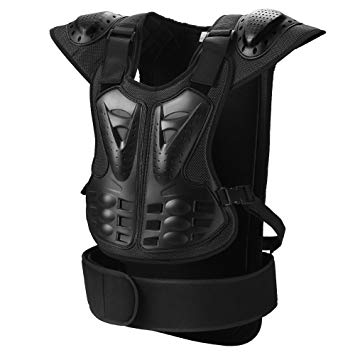 Pellor Motorcycle Protective Vest, Sport Motorcross Motorcycling Skiing Body Armour Vest Spine Protective Gear