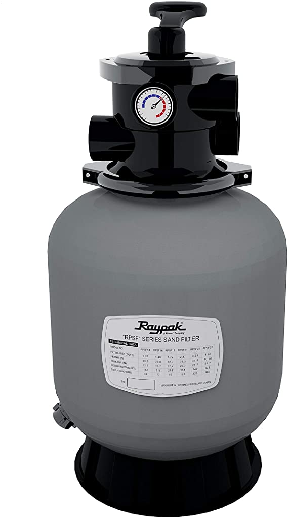 Raypak Protege SF 25" Top Mount Above Ground Pool Sand Filter Tank