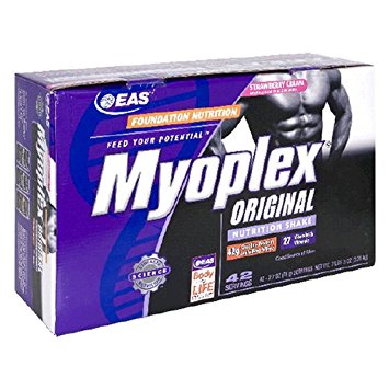EAS Myoplex Original Nutrition Shake, Strawberry Cream, Pack of 42