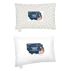 KeaBabies Toddler Pillow with Pillowcase - 13x18 My Little Dreamy Pillow, Organic Cotton Toddler Pillows for Sleeping, Kids Pillow, Travel Pillows, Mini Pillow, Nursery Pillow,Toddler Bed Pillow