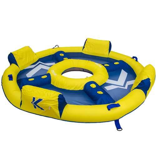 Kelsyus Big Nauti Elite 4-Person Inflatable Pool Float Tube Raft