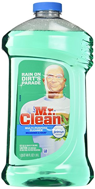 Mr. Clean with Febreze Freshness Multi-Surface Cleaner, Meadows and Rain, 40 Ounce