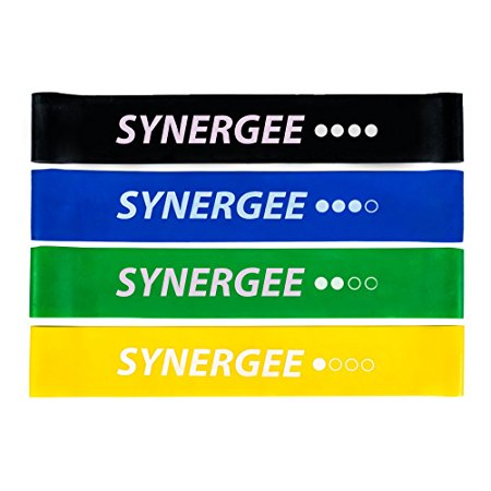 Exercise Fitness Resistance Mini Loop Bands That Perform Better When Working Out at Home or The Gym by Synergee