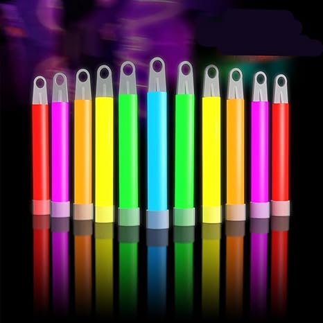 Glow Fever Glow Sticks Bulk 100ct 4'' Premium Glow In The Dark Light Up with Lanyards, Super Bright for Glow Party Supplies Party Favors Birthday Halloween Graduation, Multicolor