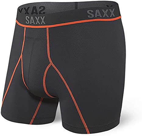 Saxx Men's Underwear – Kinetic HD Boxer Briefs with Built-in Ballpark Pouch Support – Semi-Compression Underwear for Men