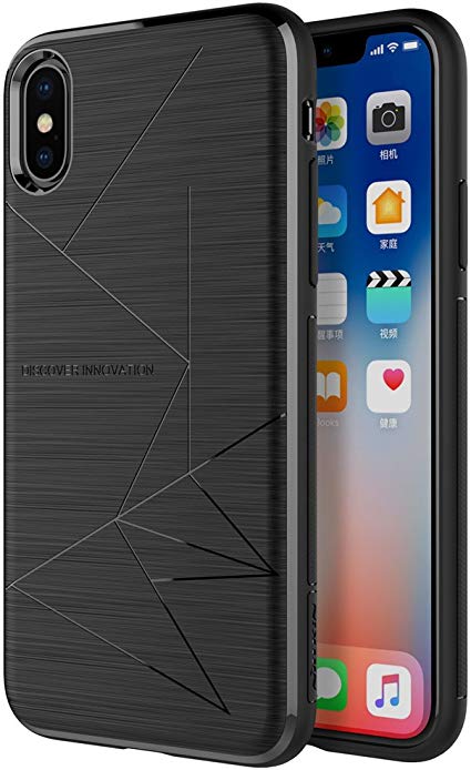 Nillkin Magnetic TPU Case Slim Soft Back Cover, Specially Designed for Nillkin Car Magnetic Wireless Charger, Compatible with iPhone X/XS
