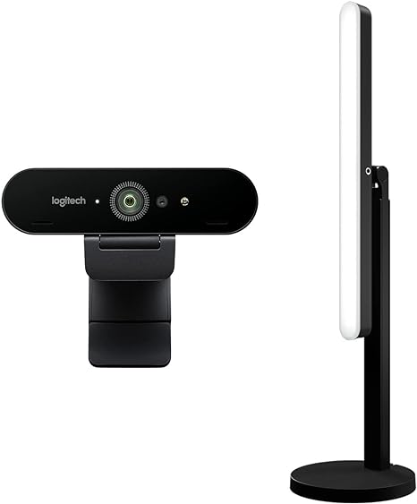 Logitech Brio   Logitech For Creators Litra Beam, webcam and light for a professional look on screen - Black