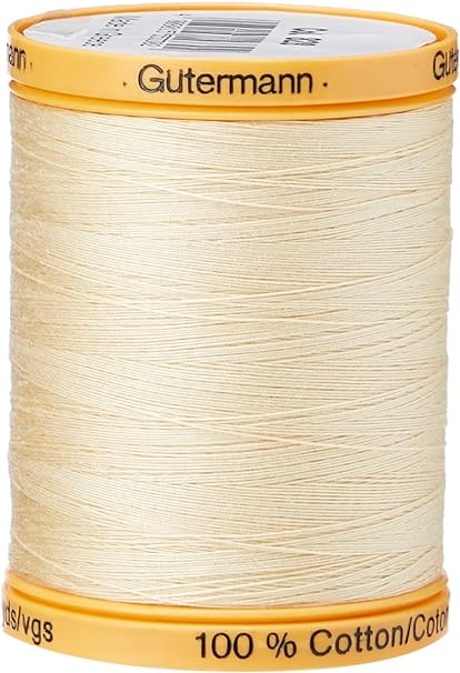 Gutermann Natural Cotton Thread Solids 876 Yards-Vanilla Cream