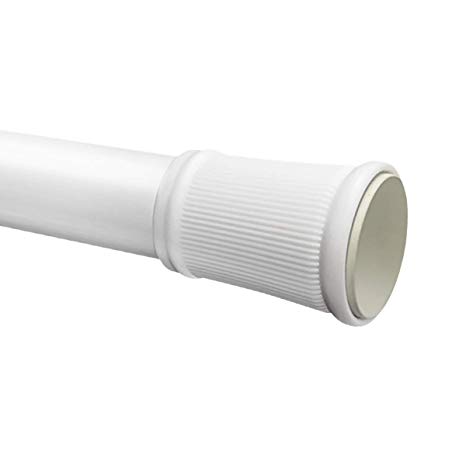 TOPSKY Shower Curtain Tension Rod, 43-72", White (1 Pack)