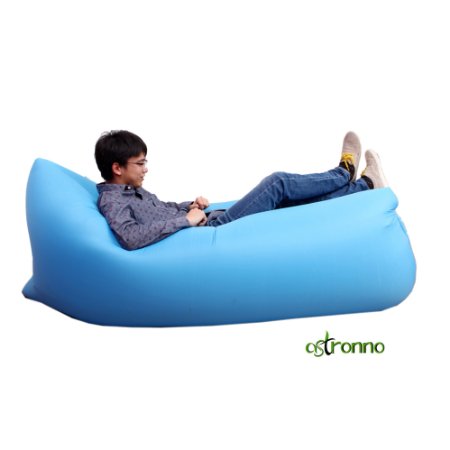Astronno Original Inflatable Air Lounge For Outdoor Recreation. Enjoy in Beach, Park, Pool, Mountain Or Snow. Inflatable Airbag for Hangout, Travel, Hiking, Camping & Quiet Relax Or Reading Moments