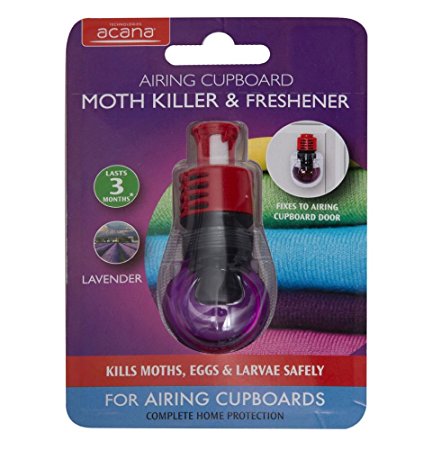 Acana 2931-1 Airing Cupboard Moth Killer and Lavender Freshener - Purple