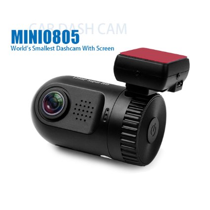 Dashboard Camera, SplashETech Mini 0805 Dash Cam *World's Smallest Dashcam W/ Screen* Amba A7LA50 Chip Full HD 1296P(Upgraded Mini 0803) Car Video Recorder,Dvr Car Camera with GPS Logger