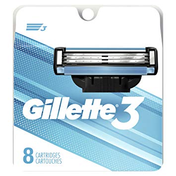 Gillette 3 Men's Razor Blade Refills, 8 Count