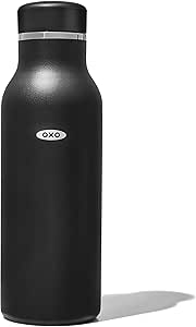 OXO Strive 16oz Insulated Water Bottle with Standard Lid - Onyx