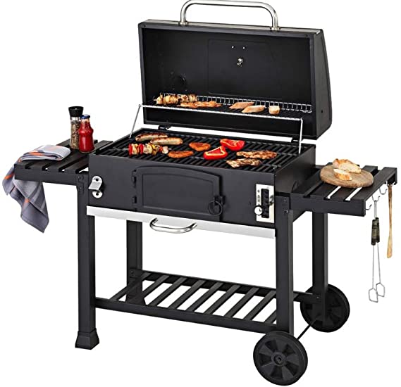 CosmoGrill Outdoor XXL Smoker Barbecue Charcoal Portable BBQ Grill Garden