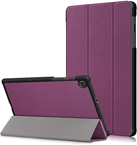 KuRoKo Galaxy Tab A 8.4 2020 Case, Slim Light Cover Trifold Stand Hard Shell Case for Verizon Galaxy Tab A 8.4 2020 SM-T307U (Purple)