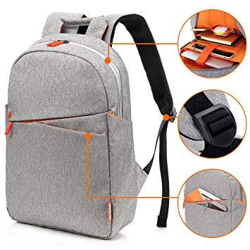 KINGSLONG 15.6 Inch Laptop Backpack for Women Men, Business College School Casual Travel Ultra-light Bag for Boys and Girls
