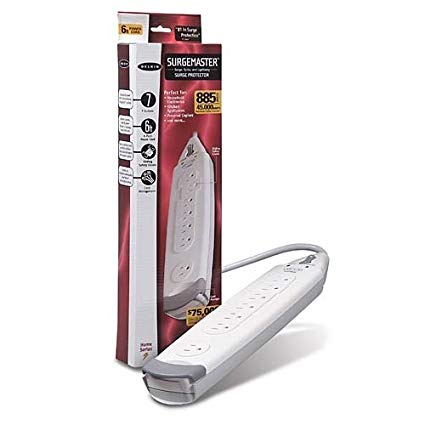 Belkin F9H700-06 7-Outlet SurgeMaster Home Series Power Strip Surge Protector with 6-Foot Power Cord, 785 Joules