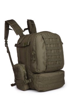 OUTGEAR Military MOLLE Assault 3-Days Large Tactical Backpack with Grenade Survival Kit