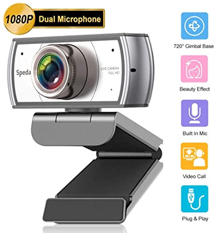 HD 1080P Webcam with Dual Microphone, 920Pro Super Upgrade Webcam for Video Calling Conferencing Recording, PC Laptop Desktop,120° Webcam Compatible for Win XP/7/8/10 and Above, Mac OS/Android