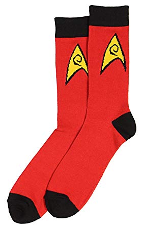 Star Trek The Original Series Uniform Adult Crew Socks