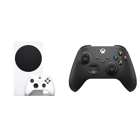 Xbox Series S - 512GB and black wireless controller