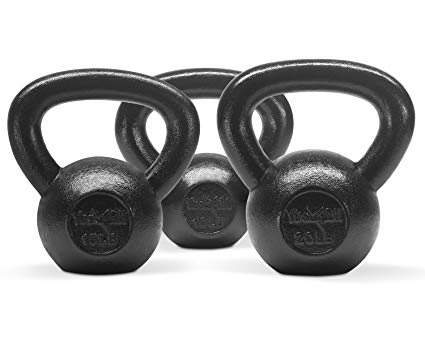 Yes4All Combo Special: Cast Iron Kettlebell Weight Sets – Weight Available: 5, 10, 15, 20, 25, 30 lbs