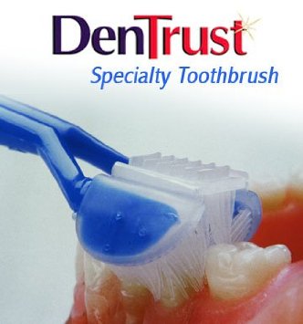 DenTrust 3-Sided Toothbrush :: Specialty Toothbrush for AUTISM & Special Needs :: Autistic ASD :: Made In USA