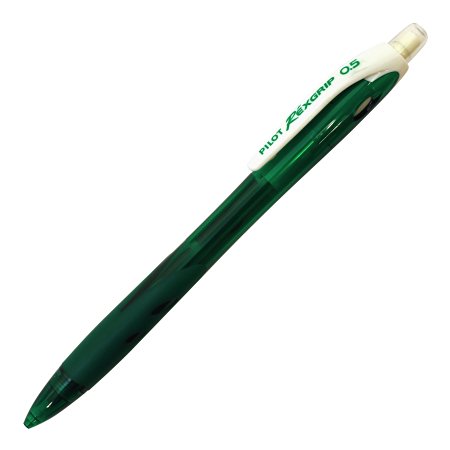 Pentel Pilot Mechanical Pencil RexGrip, 0.5mm, Green Body (HRG-10R-G5)