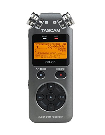 Tascam DR-05 Portable Digital Recorder (Version 2) Luminous Gray Special Edition