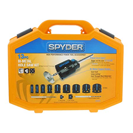 Spyder 600887 13 piece Bi-metal hole saw kit