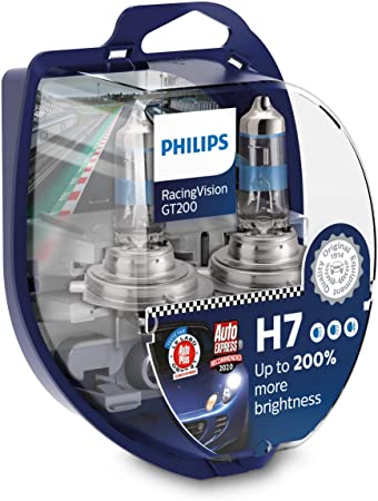 Philips 577928 RacingVision GT200 H7 car headlight bulb +200%, set of 2