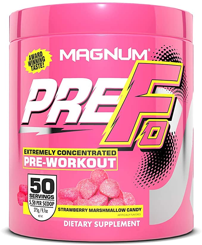 Magnum Nutraceuticals PRE FO Workout Powder - 50 Servings (Strawberry Marshmallow)