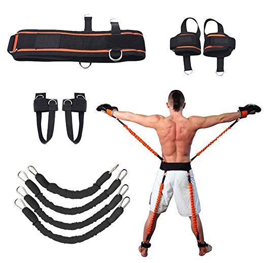 Sunsign Speed and Agility Resistance Bands Trainer for Vertical Jump Squat Boxing MMA Taekwondo Karate Bounce Softball Basketball Volleyball Football Training