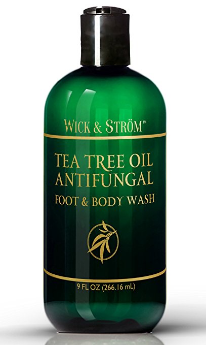 Antifungal Soap with Tea Tree Oil & Active Ingredient Proven Clinically Effective in Athletes Foot, Jock Itch & Ringworm Treatment. Body Wash Helps Body Acne & Odor - 9 oz (3pk)
