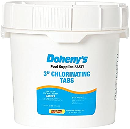 Doheny's 3 Inch Swimming Pool Chlorine Tablets 25 lbs.