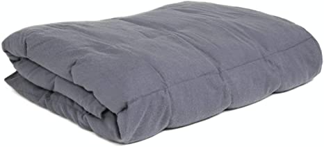 St. teil Weighted Blanket Weighted Heavy Blanket with glass beads for Children or Adults. 100% Cotton Duvet Cover INCLUDED.Sleep solution for People suffer from Anxiety, Autism, ADHD, or Stress(41*60 7LB)