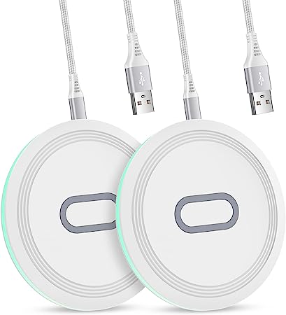 2Pack 15W Fast Wireless Charger Compatible Google Pixel 7 Pro, 7, 6, 6 Pro, 5, 4, 4 XL, 3, 3 XL, Pixel Buds, iPhone 14 13 12 11 Mini Pro Max, X XR XS Max 8, Samsung S23 S22 S21 S20, Charging Pad