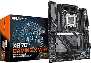 GIGABYTE X870 Gaming X WIFI7 AM5 LGA 1718, ATX, DDR5, 4X M.2, PCIe 5.0, USB4, Wi-Fi 7, 2.5GbE LAN, EZ-Latch, Q-Flash