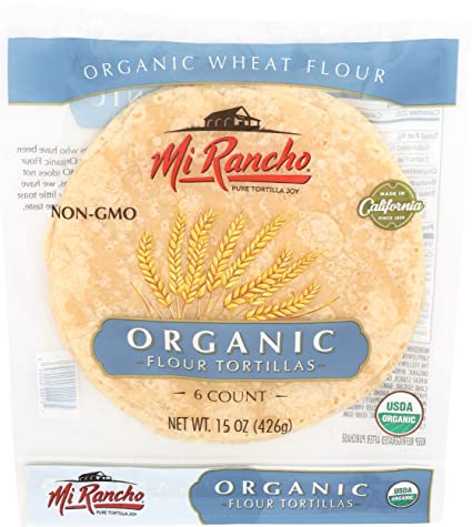 Mi Rancho, Tortillas Flour Large Organic 6 Count, 15 Ounce