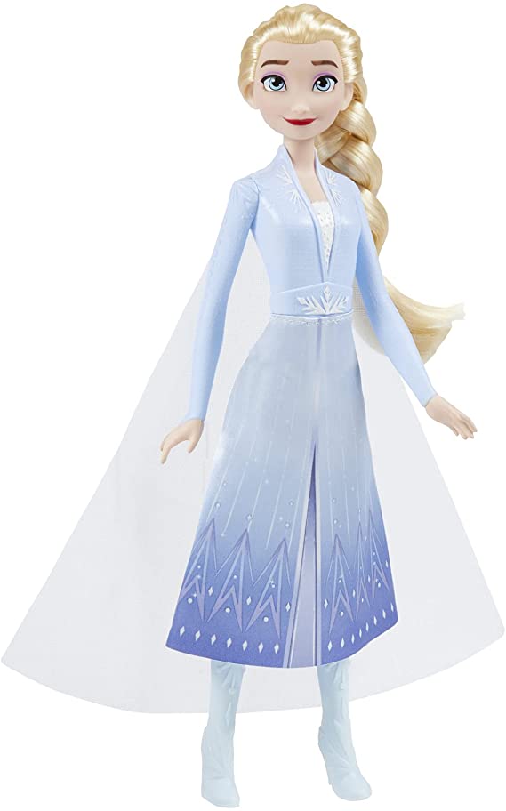 Disney Frozen 2 Elsa Frozen Shimmer Fashion Doll, Skirt, Shoes, and Long Blonde Hair, Toy for Kids 3 Years Old and Up