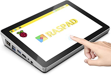 SunFounder RasPad 3.0 - an All-in-One Raspberry Pi 4B Tablet with a Built-in Battery, 10.1" Touchscreen, and onboard Audio for IoT/Progamming/Gaming/3D Printing Projects