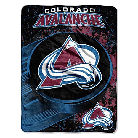 The Northwest Company NHL Colorado Avalanche Ice Dash Micro Raschel Throw, 46-Inch by 60-Inch