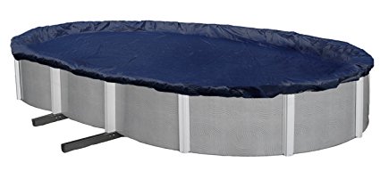 Blue Wave Bronze 8-Year 15-ft x 30-ft Oval Above Ground Pool Winter Cover