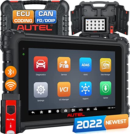 Autel MaxiSys MS906 Pro, 2022 Same Function as MK906 Pro Upgrade of MS908 MK908 MS906BT, ECU Coding & Bidirectional Car Diagnostics Scan Tool, 36  Services, FCA Access, CAN FD/ DoIP, Level-Up Hardware