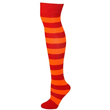 AJs Adult Striped Knee Socks